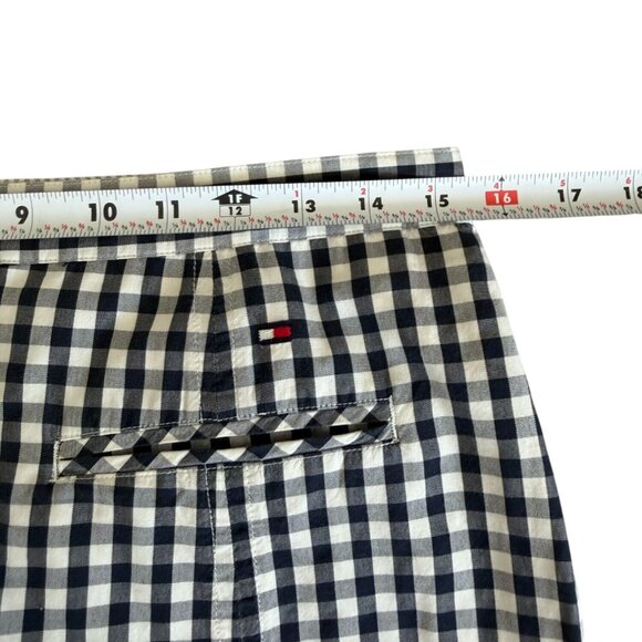 TOMMY HILFIGER Plaid Silk Cotton Blend Golf Skort Size 8 - Picture 8 of 10